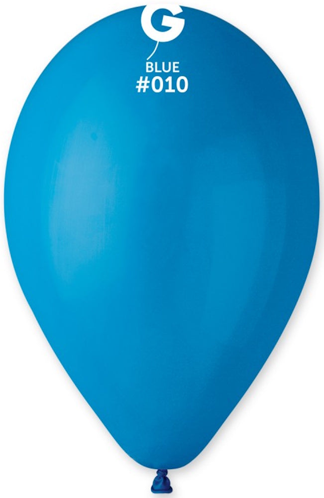 Gemar 010 Standard Blue 33cm 13" G120 Latex Luftballons Blau