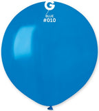 Gemar 010 Standard Blue 48cm 19" G150 Latex Luftballons Blau