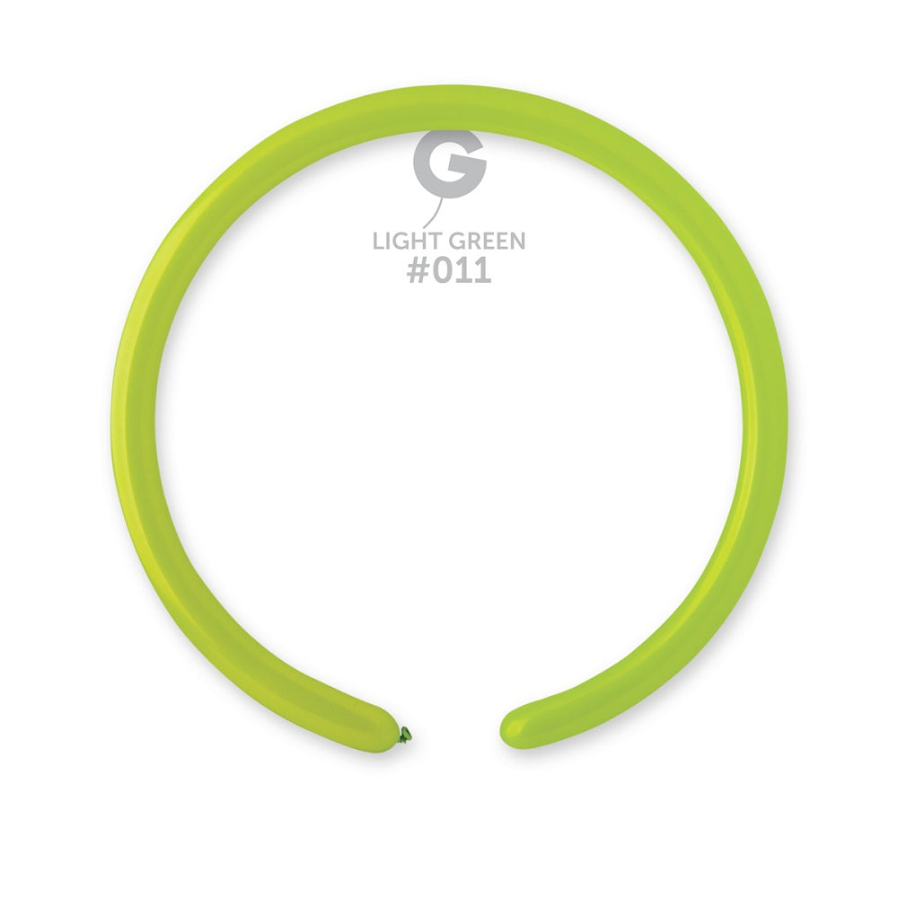 Gemar 011 Standard Light Green 160G Modellierballons D2 Grün