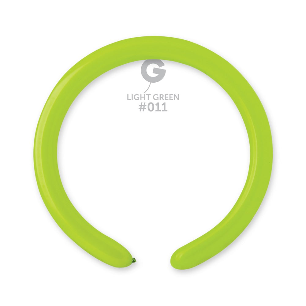 Gemar 011 Standard Light Green 260G Modellierballons D4 Grün