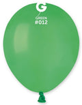 Gemar 012 Standard Shamrock Green 12,5cm 5" A50 Latex Luftballons Grün