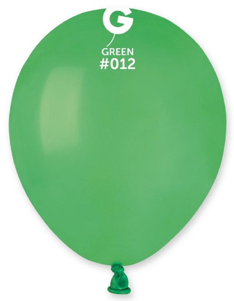 Gemar 012 Standard Shamrock Green 12,5cm 5" A50 Latex Luftballons Grün