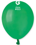 Gemar 013 Standard Winter Green 12,5cm 5" A50 Latex Luftballons Grün