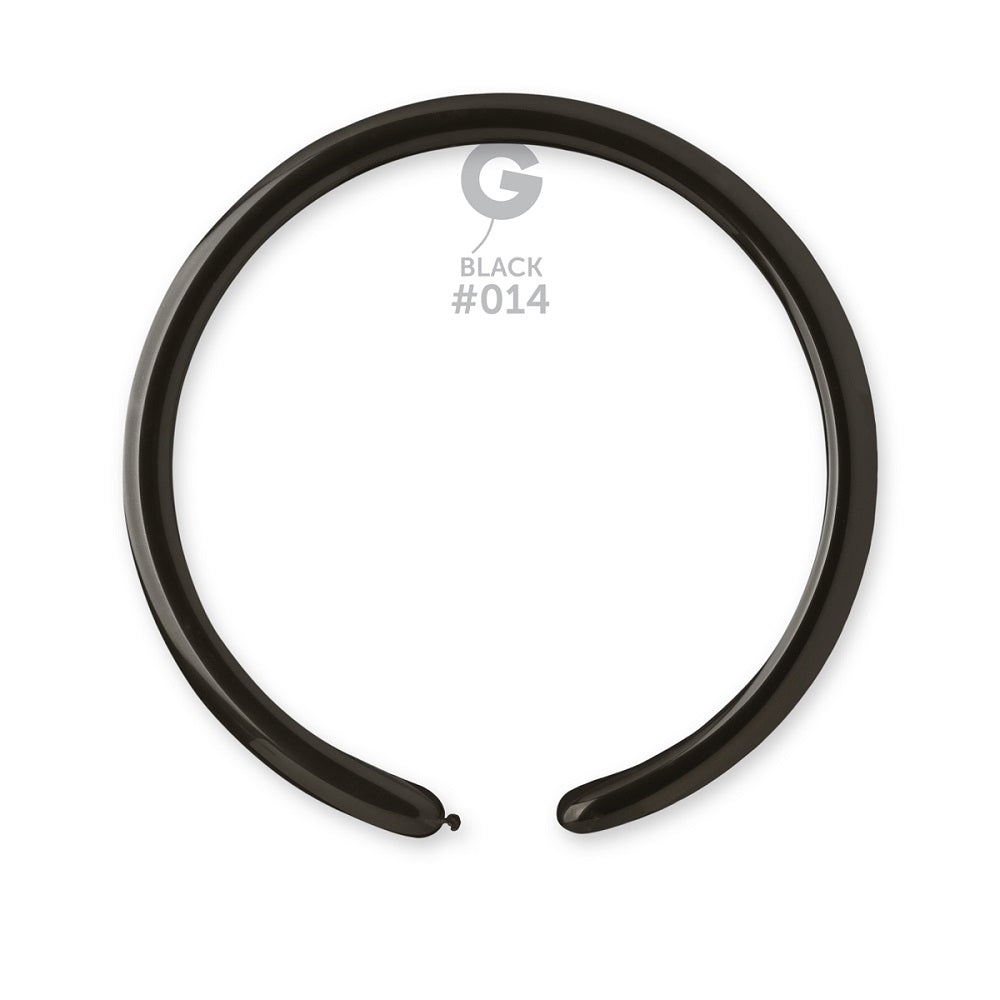 Gemar 014 Standard Black 160G Modellierballons D2 Schwarz