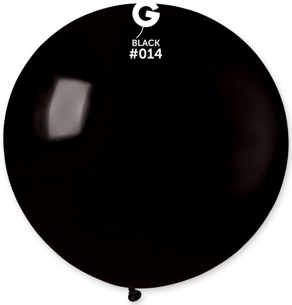 Gemar 014 Standard Black 80cm 31 Inch Latex Luftballons