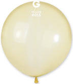 Gemar 015 Crystal Pastel Yellow 48cm 19 Inch G150 Latex Luftballons