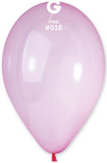 Gemar 016 Crystal Pastel Pink 33cm 13" G120 Latex Luftballons Rosa