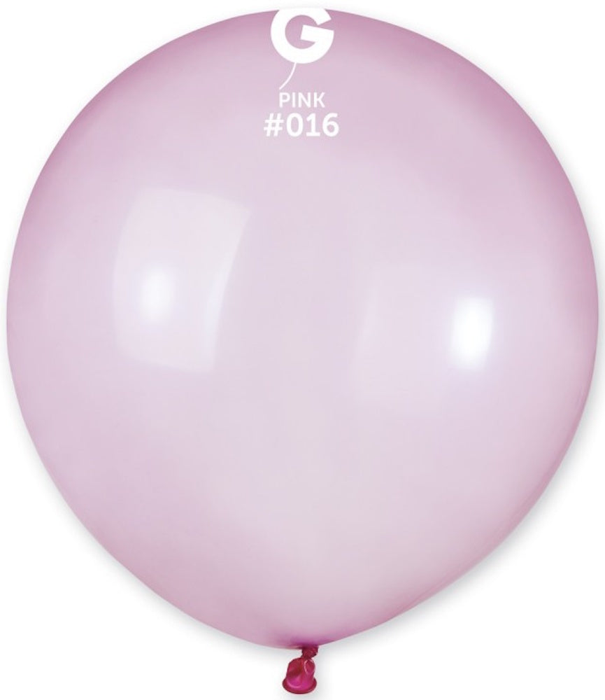 Gemar 016 Crystal Pastel Pink 48cm 19 Inch G150 Latex Luftballons