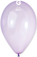 Gemar 017 Crystal Pastel Lilac 33cm 13" G120 Latex Luftballons Lila