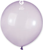 Gemar 017 Crystal Pastel Lilac 48cm 19 Inch G150 Latex Luftballons