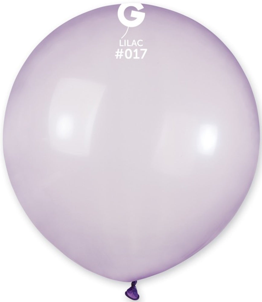Gemar 017 Crystal Pastel Lilac 48cm 19 Inch G150 Latex Luftballons