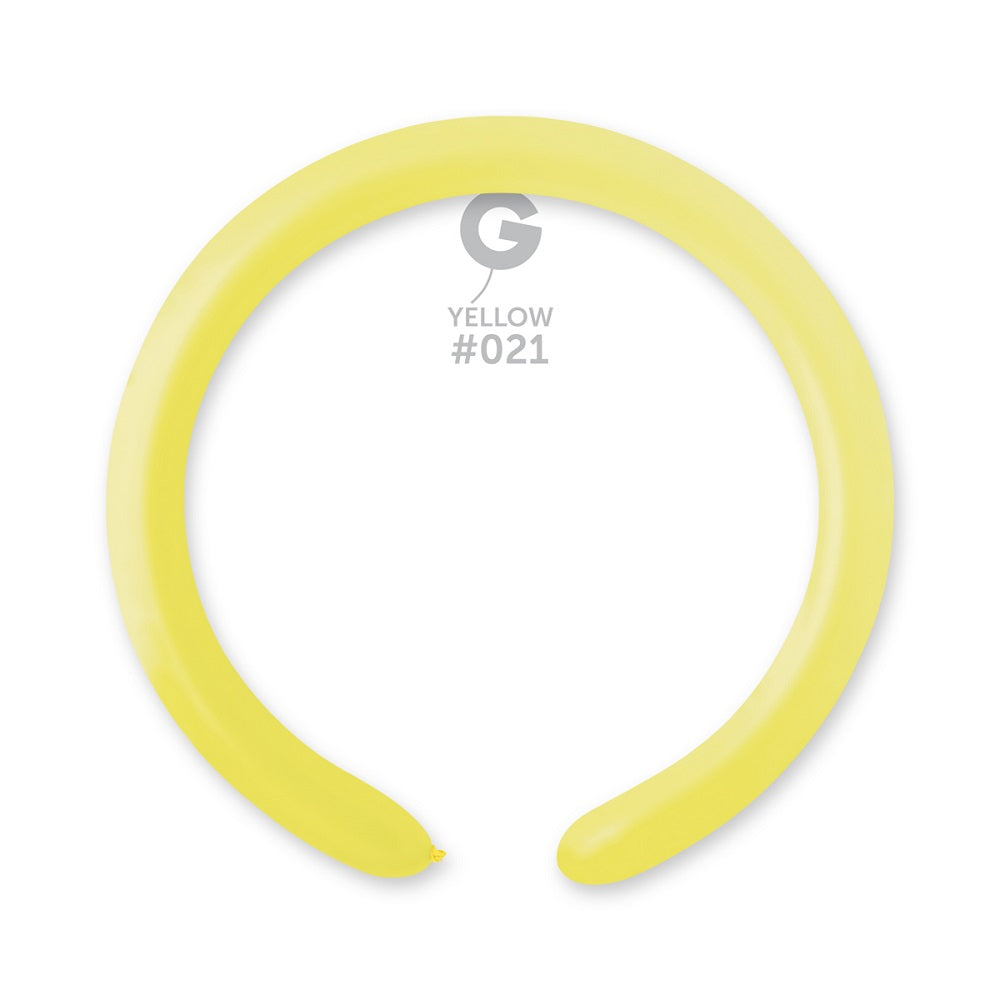 Gemar 021 Neon Yellow 260G Modellierballons D4 Gelb