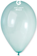 Gemar 023 Crystal Pastel Jade Green 33cm 13" G120 Latex Luftballons Grün