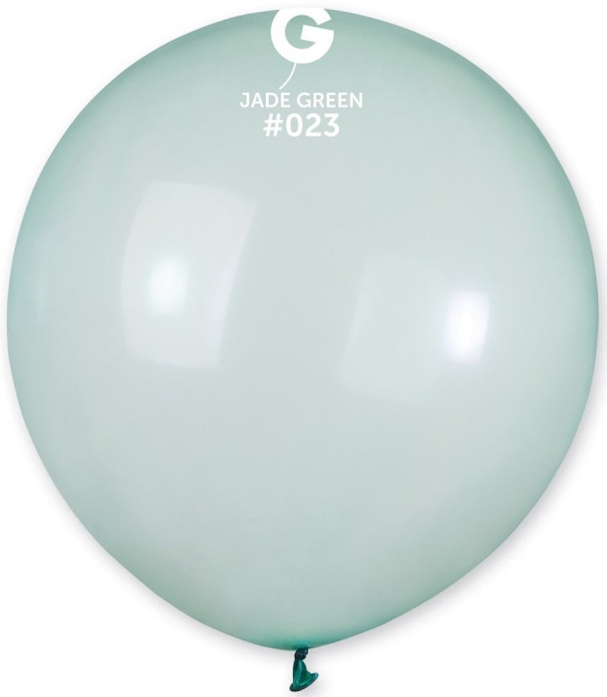 Gemar 023 Crystal Pastel Jade Green 48cm 19 Inch G150 Latex Luftballons