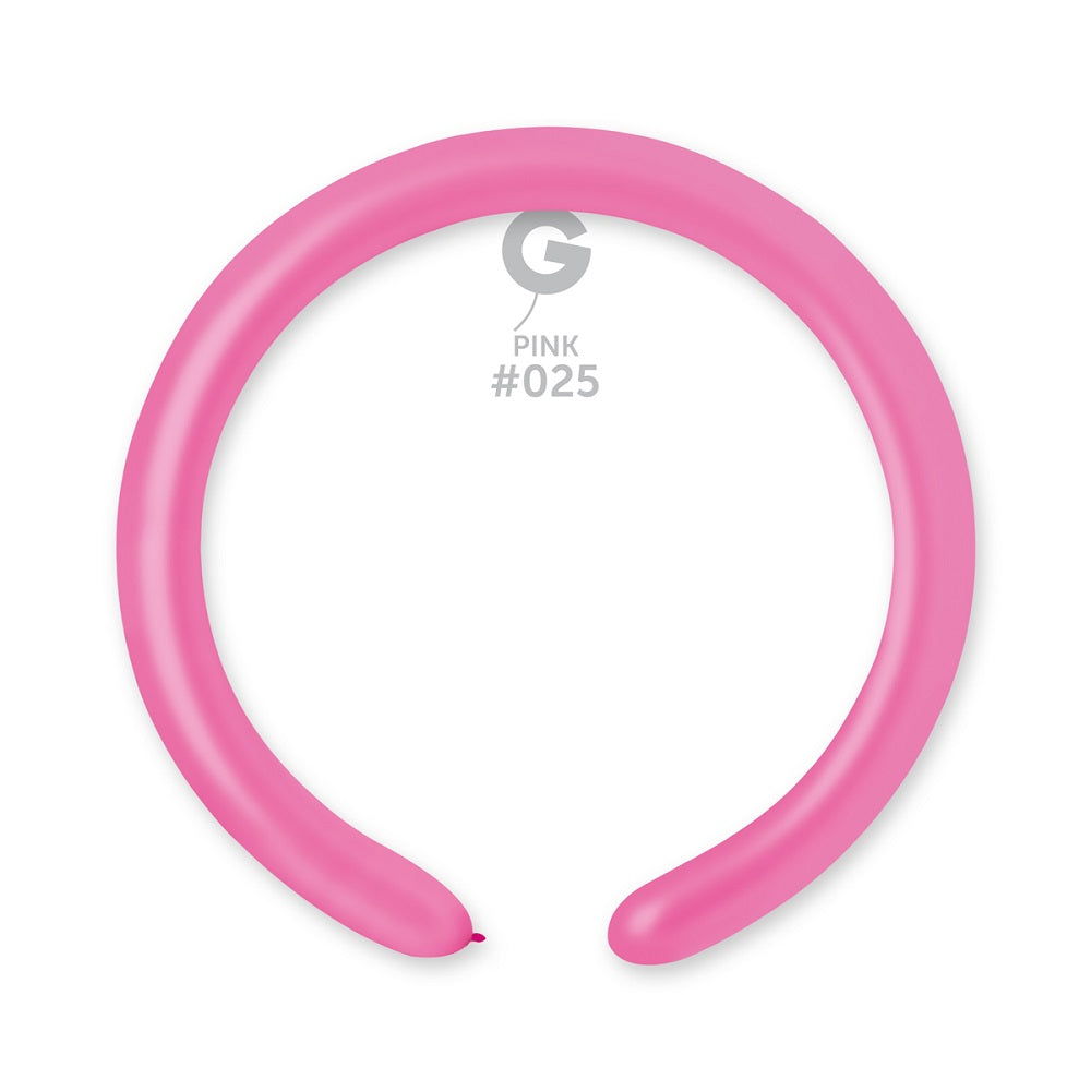 Gemar 025 Neon Pink 260G Modellierballons D4 Rose