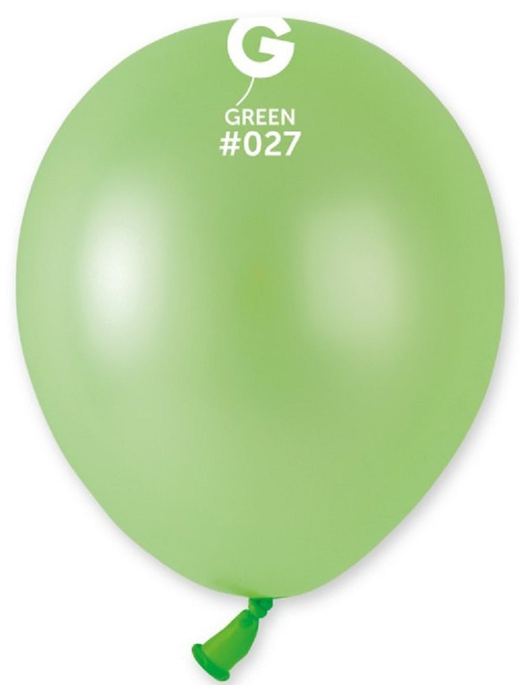 Gemar 027 Neon Green 12,5cm 5" AF50 Latex Luftballons Grün