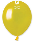 Gemar 030 Metallic Yellow 12,5cm 5 Inch Latex Luftballons
