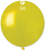 Gemar 030 Metallic Yellow 48cm 19 Inch GM150 Latex Luftballons