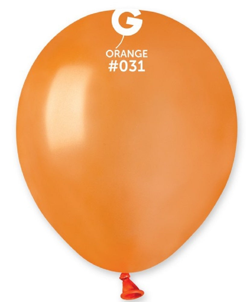 Gemar 031 Metallic Orange 12,5cm 5 Inch Latex Luftballons