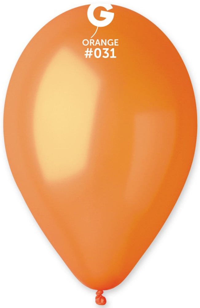 Gemar 031 Metallic Orange 30cm 12 Inch GM120 Latex Luftballons