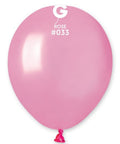 Gemar 033 Metallic Rose 12,5cm 5" AM50 Latex Luftballons Rosa