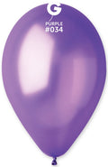 Gemar 034 Metallic Purple 30cm 12 Inch GM120 Latex Luftballons
