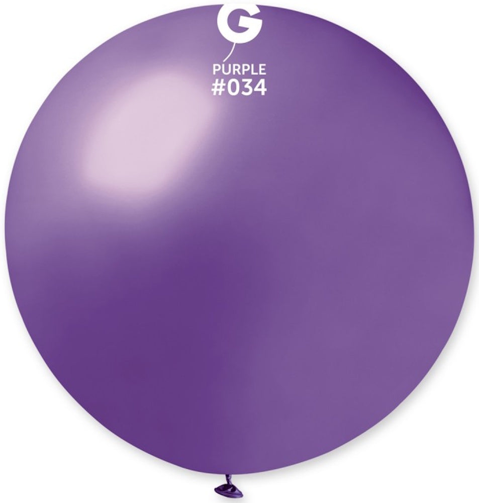 Gemar 034 Metallic Purple 80cm 31 Inch Latex Luftballons