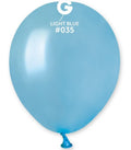 Gemar 035 Metallic Light Blue 12,5cm 5 Inch Latex Luftballons