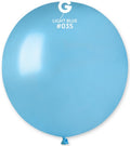 Gemar 035 Metallic Light Blue 48cm 19 Inch GM19 Latex Luftballons