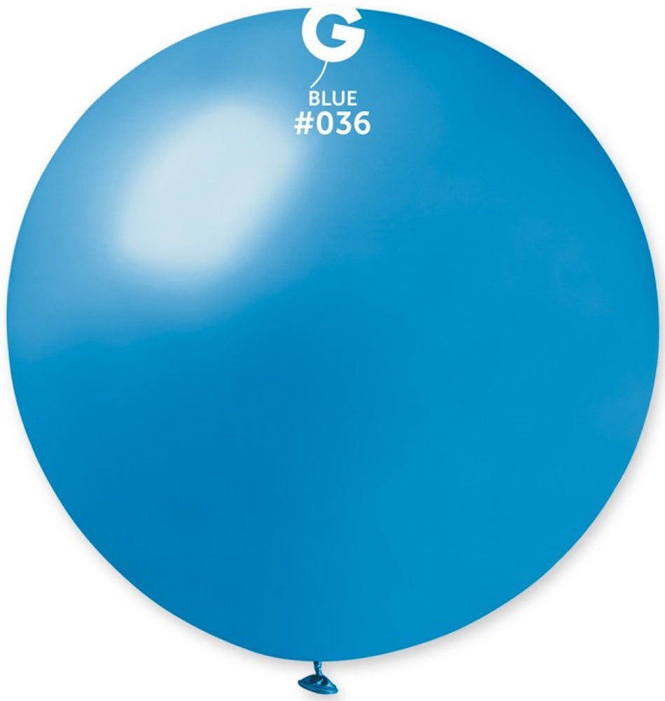 Gemar 036 Metallic Blue 80cm 31 Inch Latex Luftballons