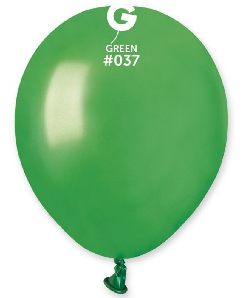 Gemar 037 Metallic Green 12,5cm 5 Inch Latex Luftballons