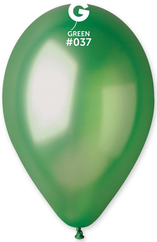 Gemar 037 Metallic Green 30cm 12 Inch GM120 Latex Luftballons