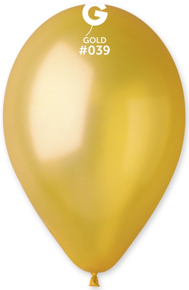 Gemar 039 Metallic Gold 30cm 12 Inch GM120 Latex Luftballons