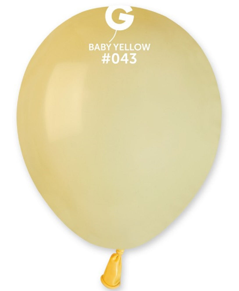 Gemar 043 Standard Baby Yellow 12,5cm 5 Inch Latex Luftballons