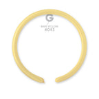Gemar 043 Standard Baby Yellow 160G Modellierballons D2 Gelb
