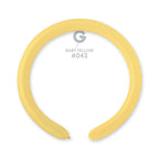 Gemar 043 Standard Baby Yellow 260G Modellierballons D4 Gelb