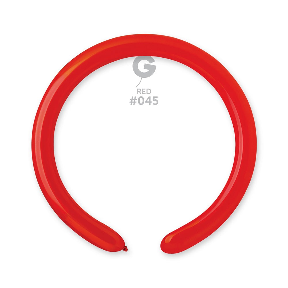 Gemar 045 Standard Dark Red 260G Modellierballons D4 Rot