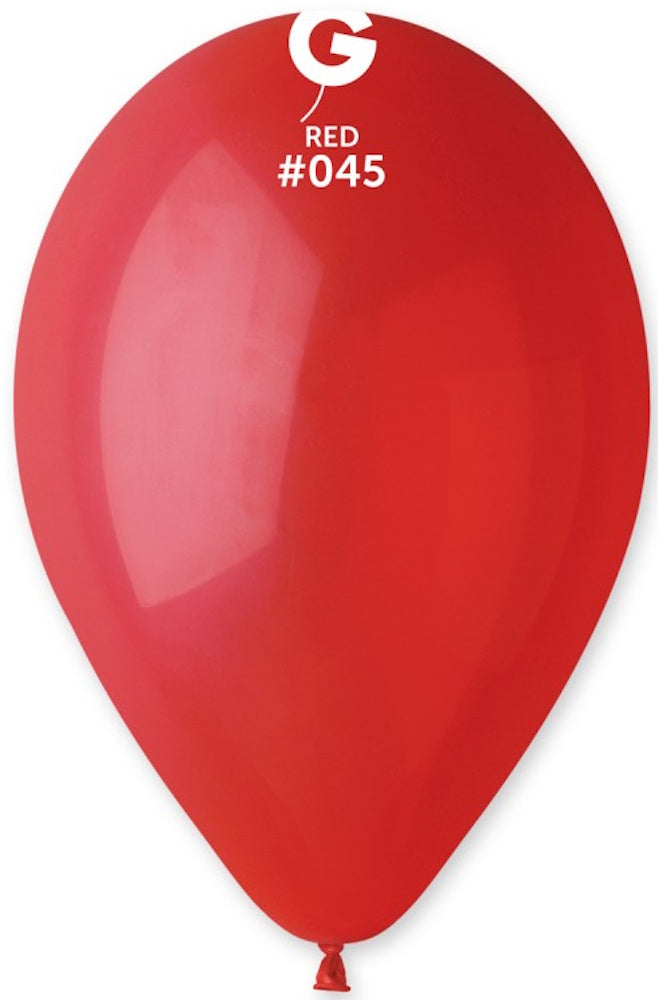 Gemar 045 Standard Dark Red 33cm 13" G120 Latex Luftballons Rot