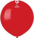 Gemar 045 Standard Dark Red 48cm 19" G150 Latex Luftballons Rot