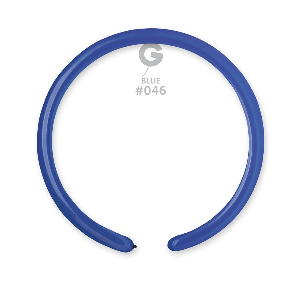 Gemar 046 Standard Royal Blue 160G Modellierballons D2 Blau