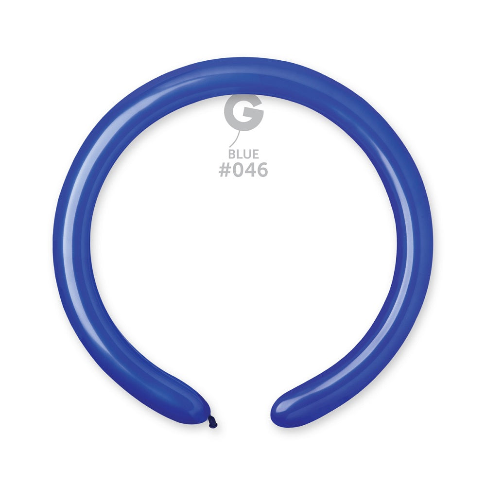 Gemar 046 Standard Royal Blue 260G Modellierballons D4 Blau