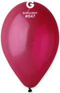 Gemar 047 Standard Burgundy 33cm 13" G120 Latex Luftballons Rot