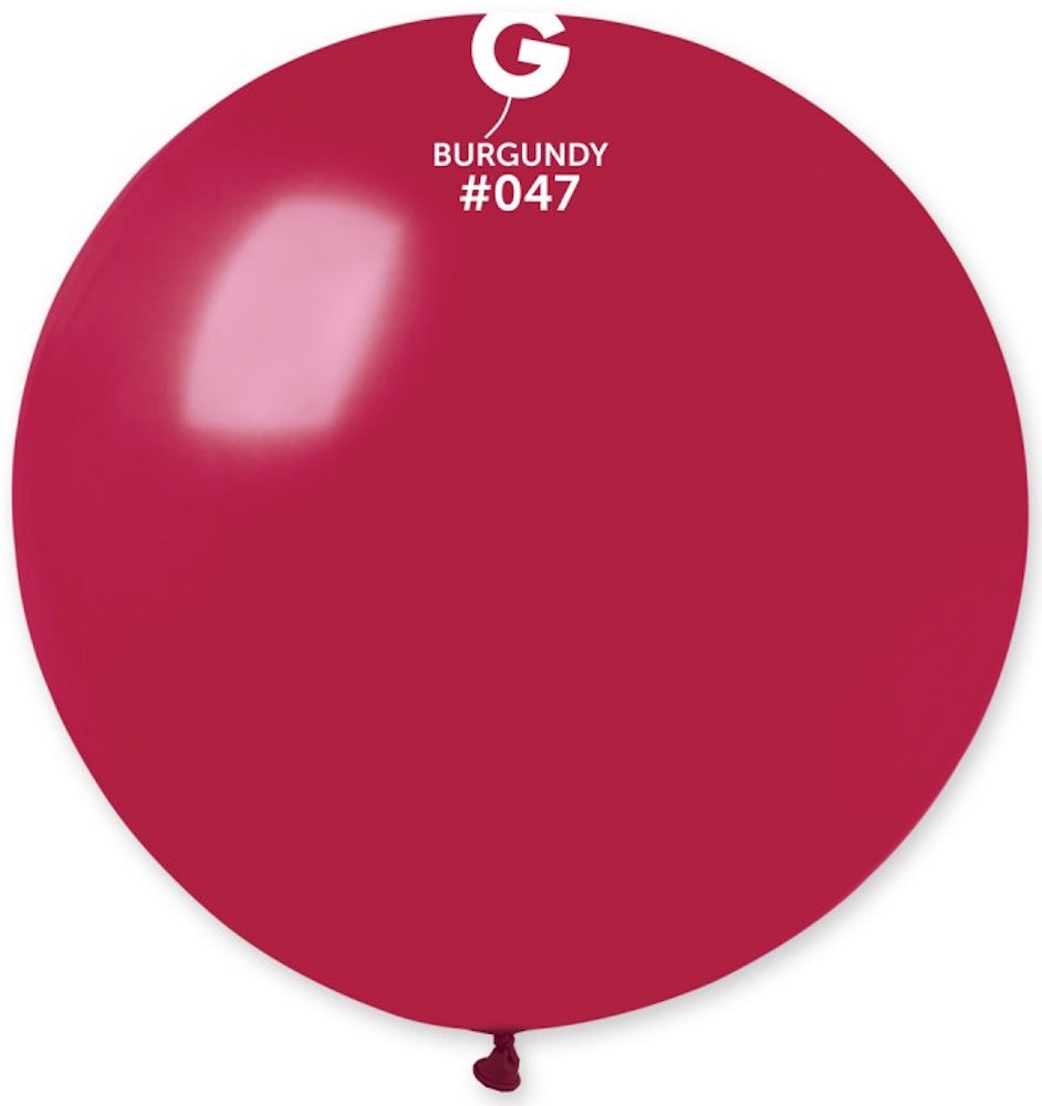 Gemar 047 Standard Burgundy 80cm 31 Inch Latex Luftballons