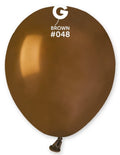 Gemar 048 Standard Brown 12,5cm 5" A50 Latex Luftballons Braun