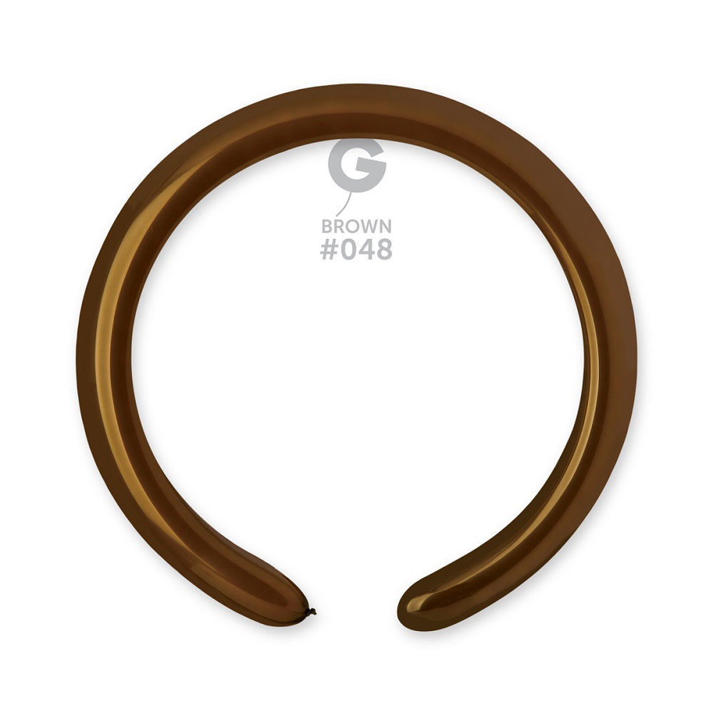 Gemar 048 Standard Brown 260G Modellierballons D4 Braun