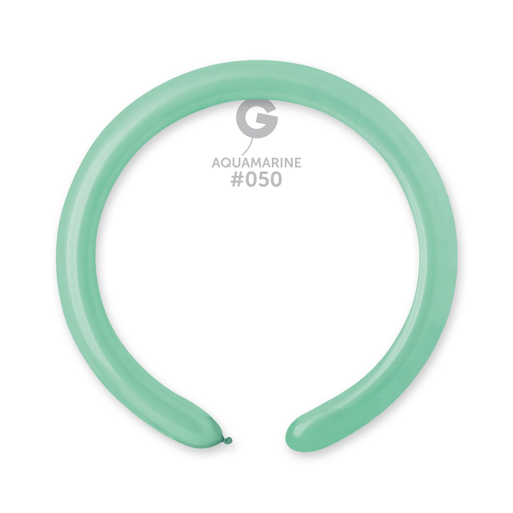 Gemar 050 Standard Aquamarine 260G Modellierballons D4 Blau