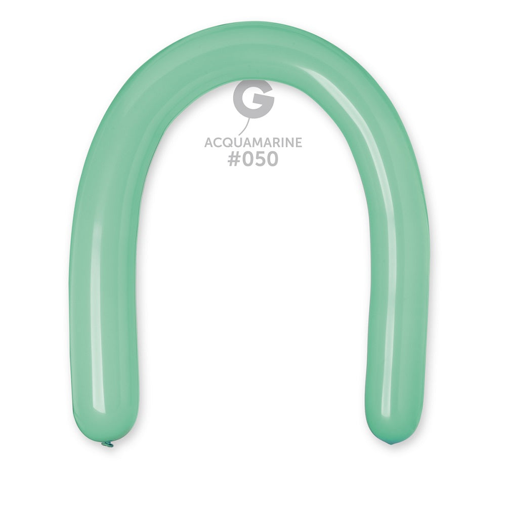 Gemar 050 Standard Aquamarine 350G Modellierballons D6 Blau