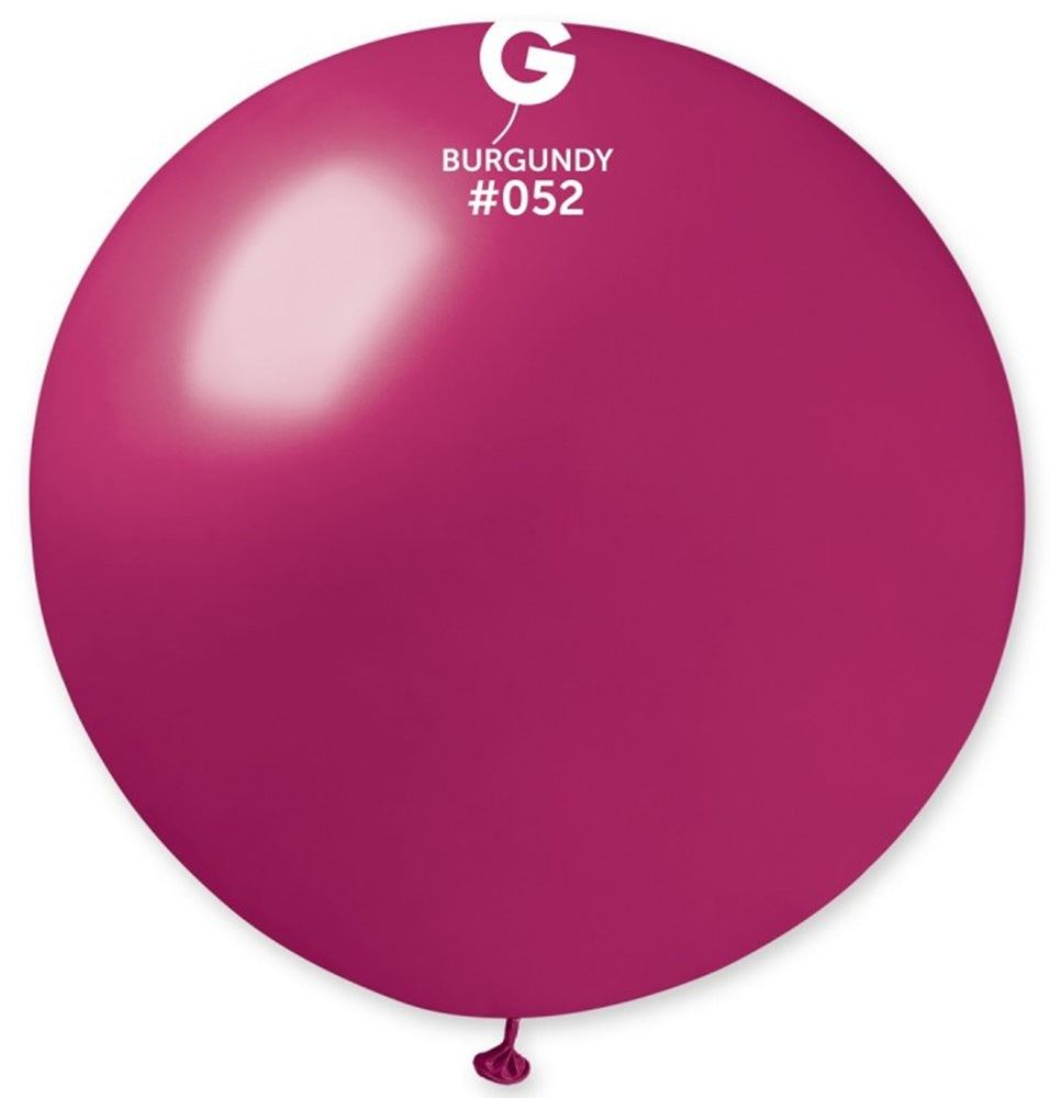 Gemar 052 Metallic Burgundy 80cm 31 Inch GM30 Latex Luftballons