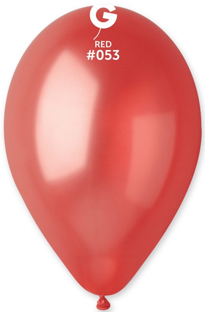 Gemar 053 Metallic Red 30cm 12 Inch GM120 Latex Luftballons