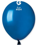 Gemar 054 Metallic Royal Blue 12,5cm 5" AM50 Latex Luftballons Blau